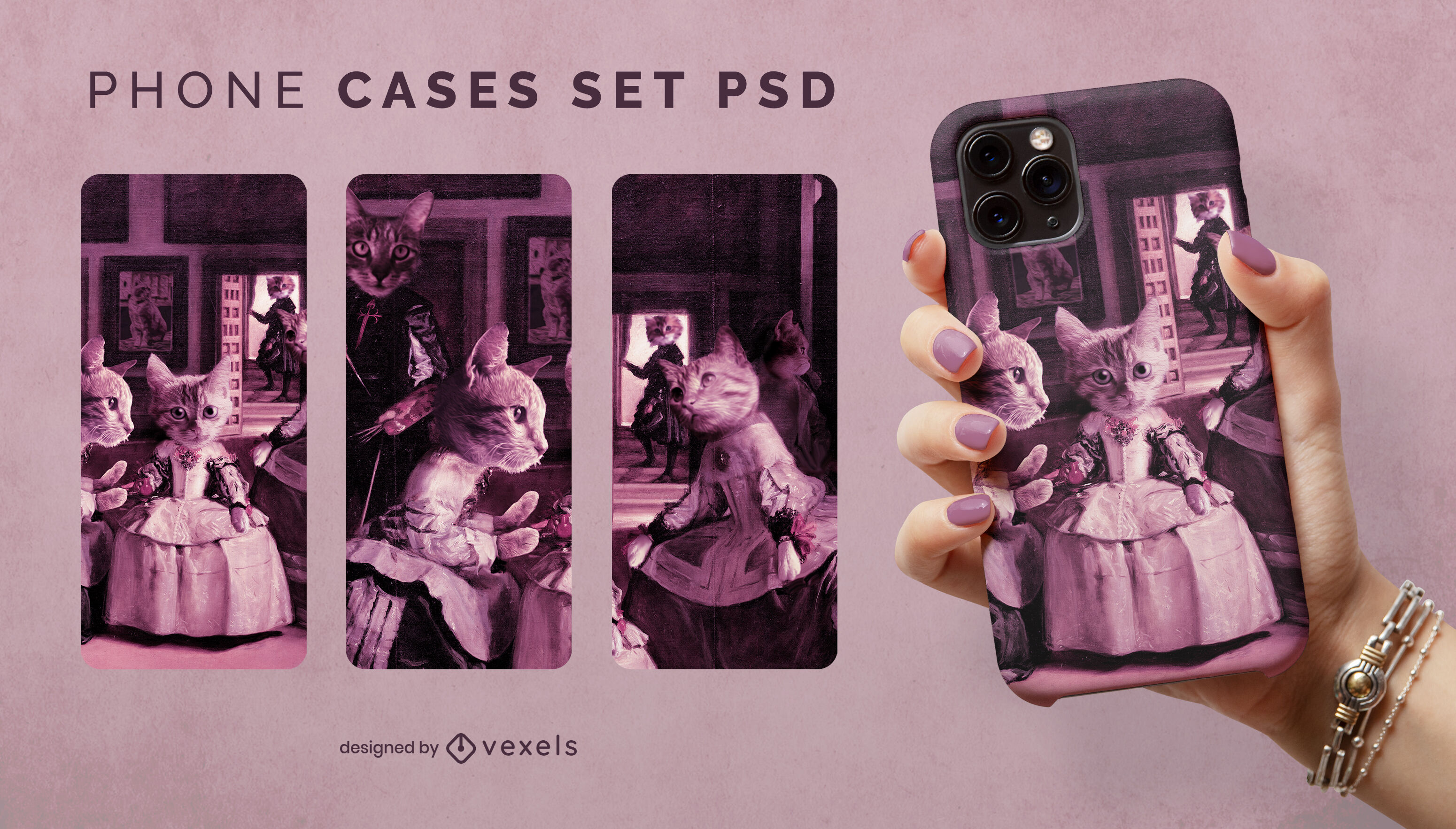 The meninas cat phone case set
