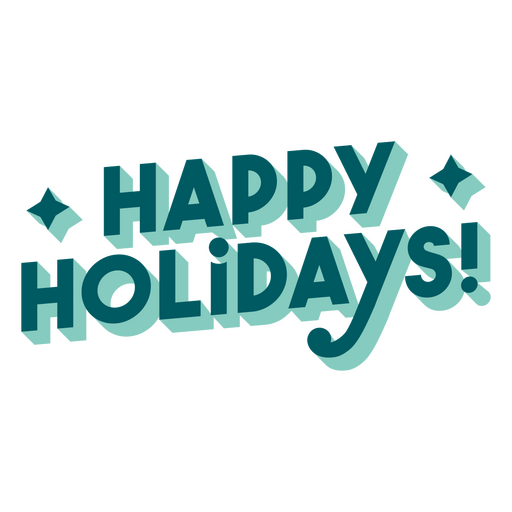 Happy Holidays quote PNG Design