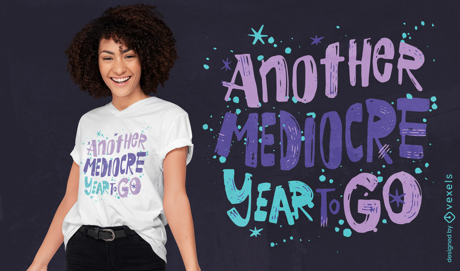 Funny anti new year quote t-shirt design