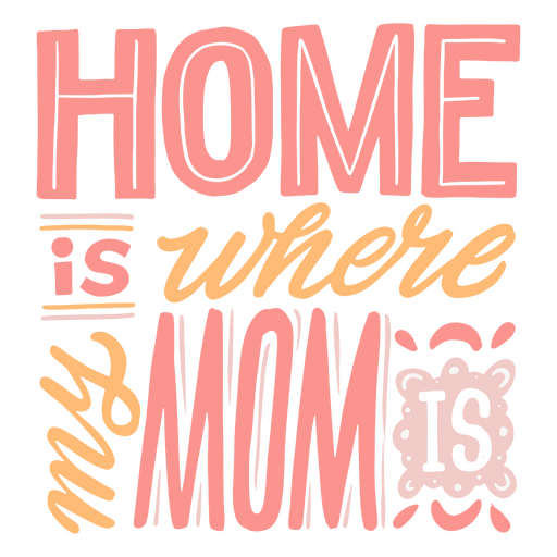 Mother's day quote lettering PNG Design