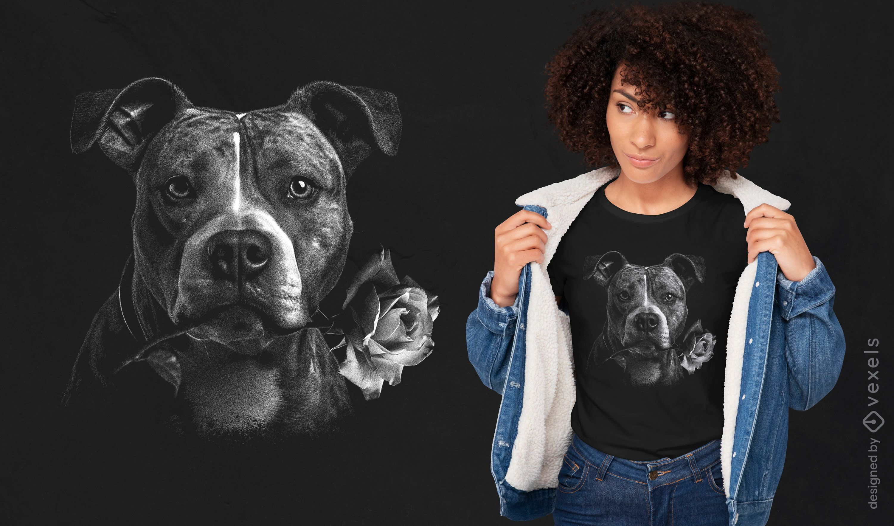 Staffordshire terrier t-shirt design