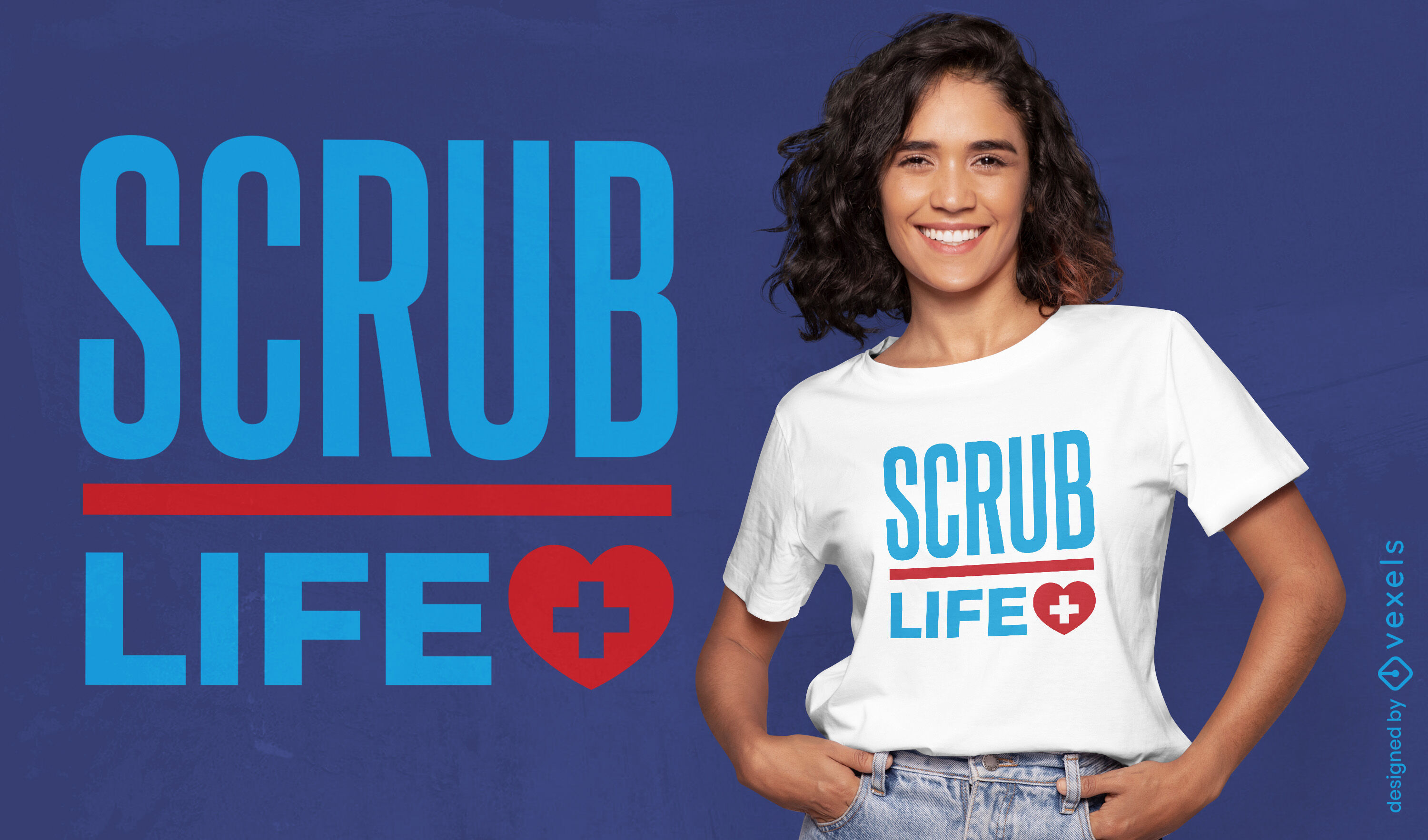 Scrub life t-shirt design