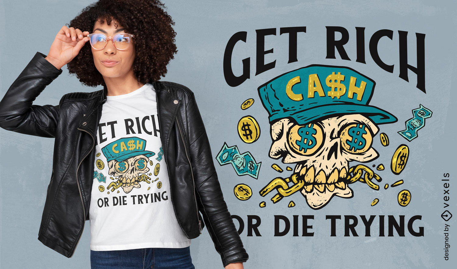 Funny skull quote t-shirt design