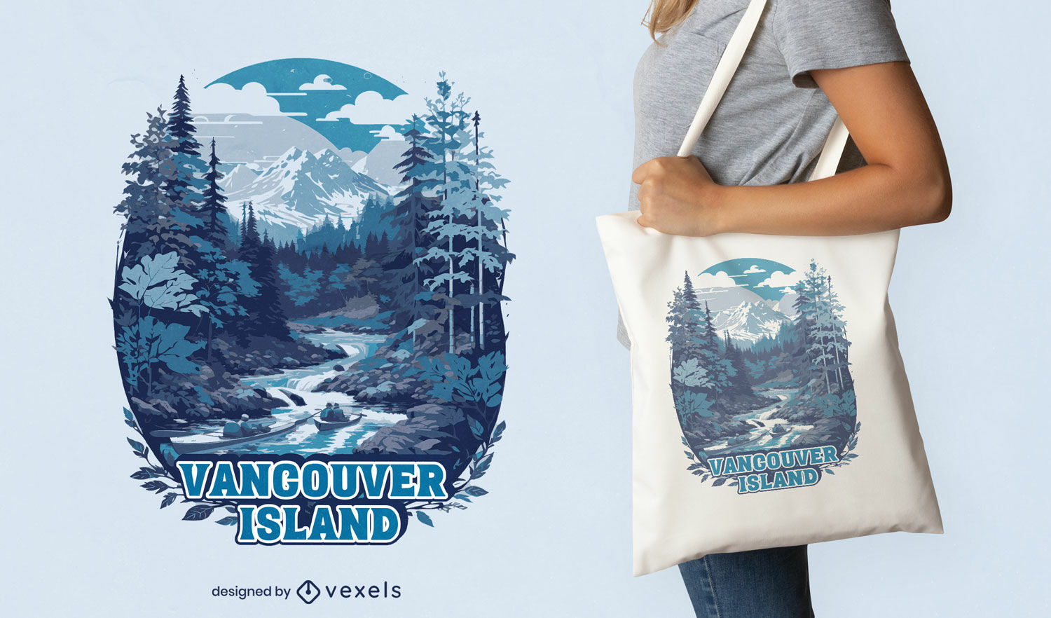 Vancouver Island nature tote bag design
