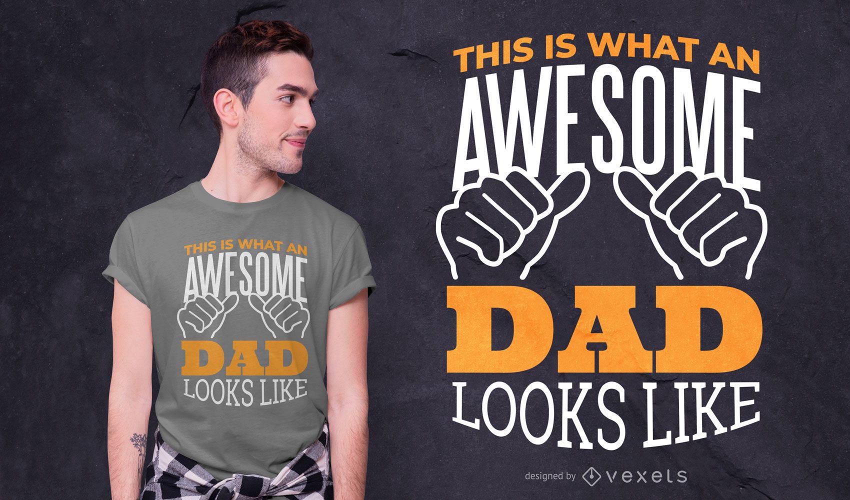 Awesome Dad Quote T-shirt Design