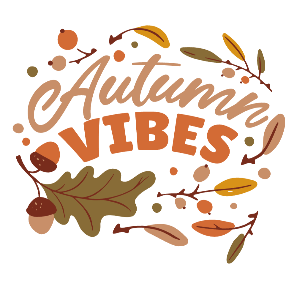 Autumn vibes leaves editable t-shirt template | Create Online