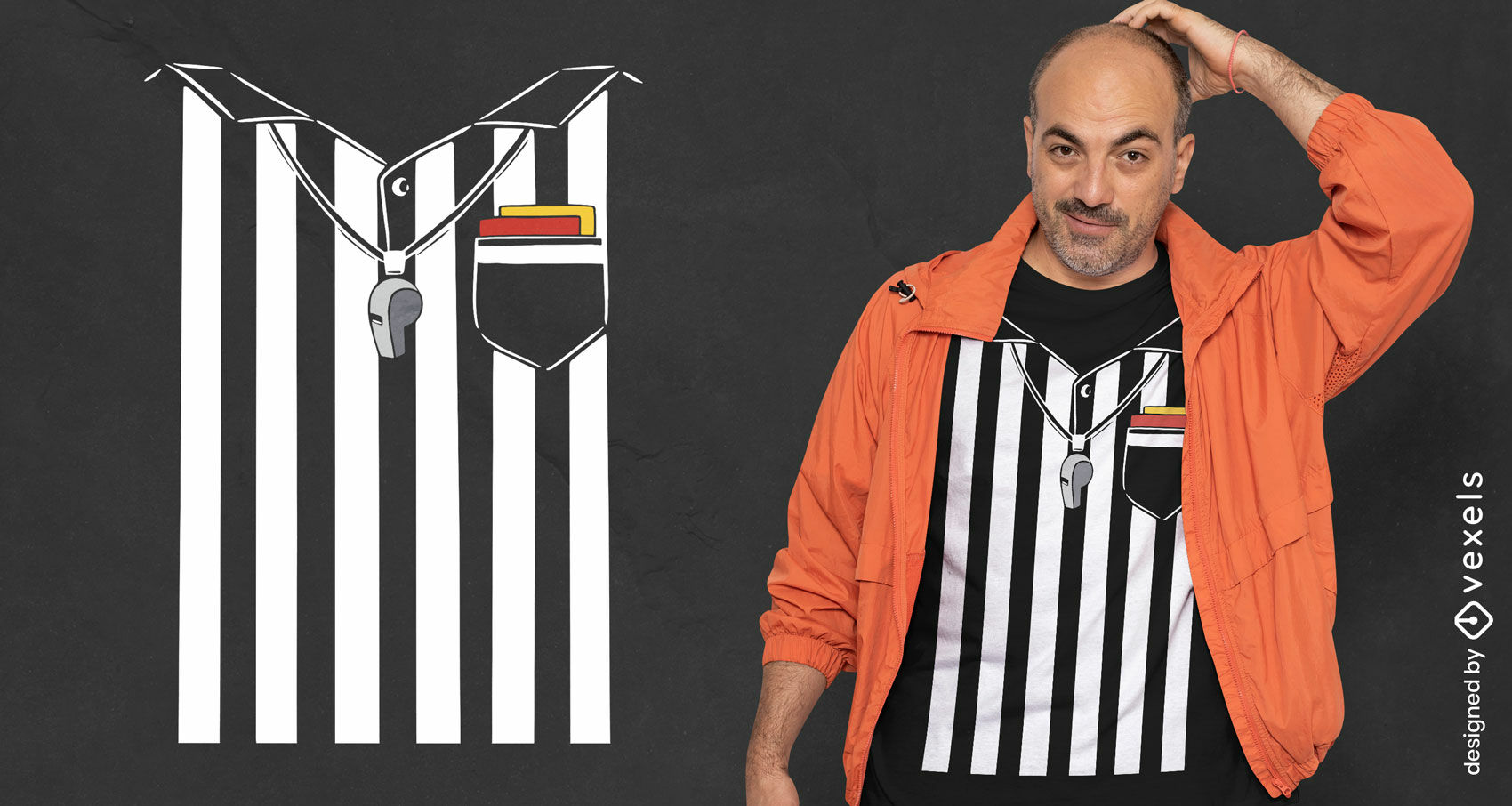 Soccer referee t-shirt design