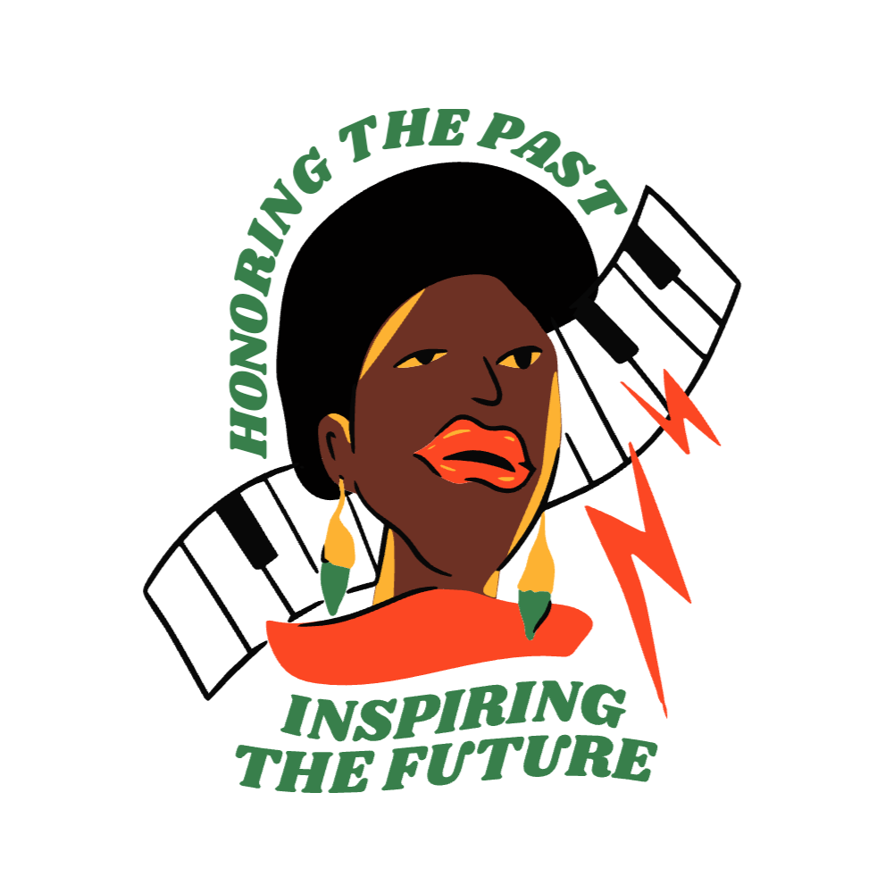 Black woman future editable t-shirt design template