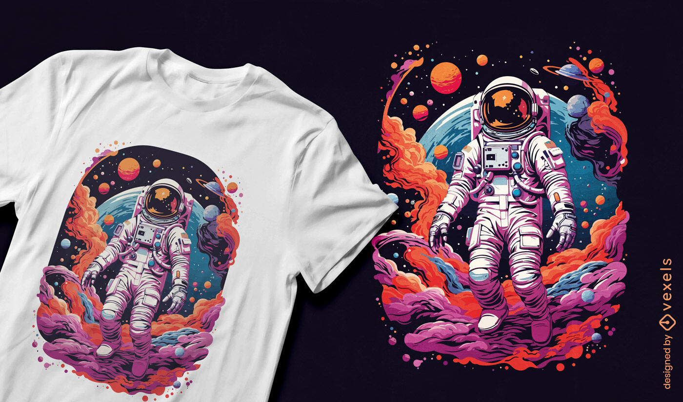 Astronaut space adventure t-shirt designl