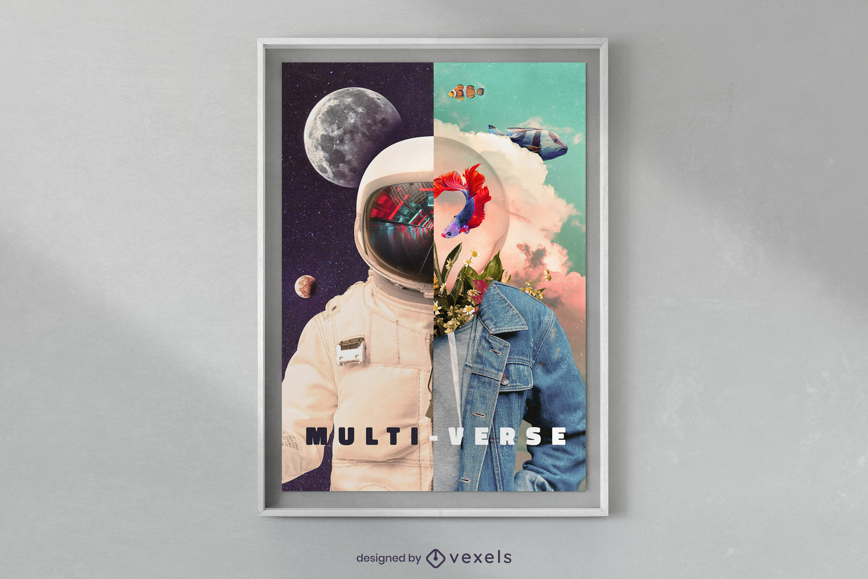 Multiverse astronaut poster design