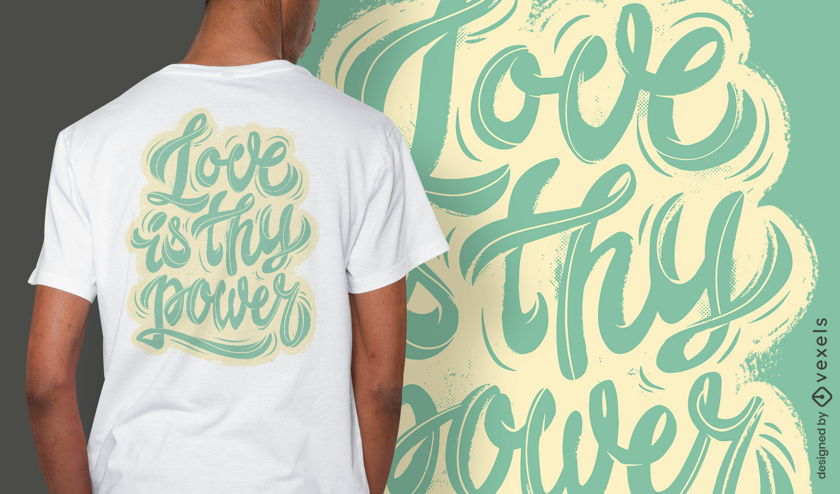 Power love quote t-shirt design