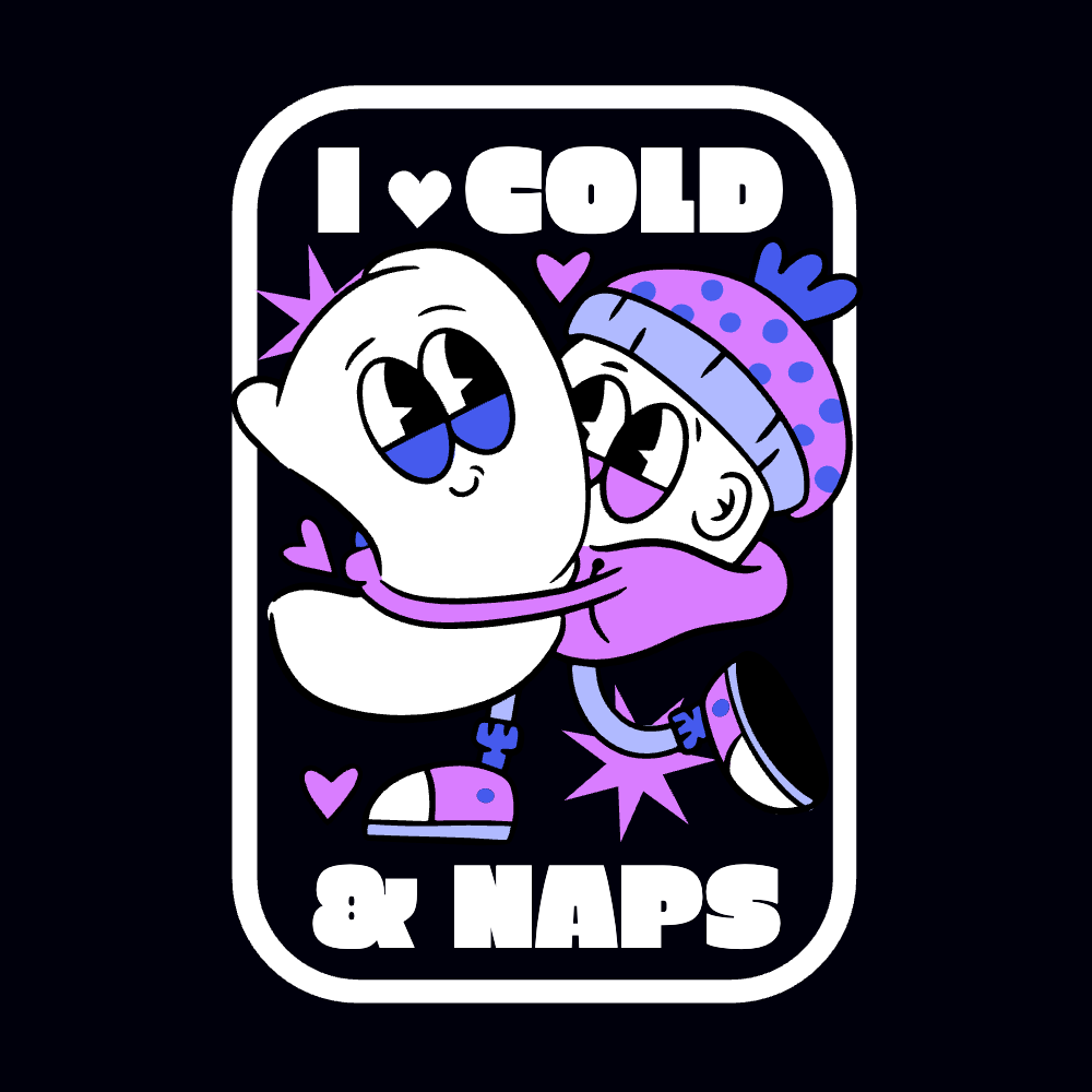 I love cold editable t-shirt template
